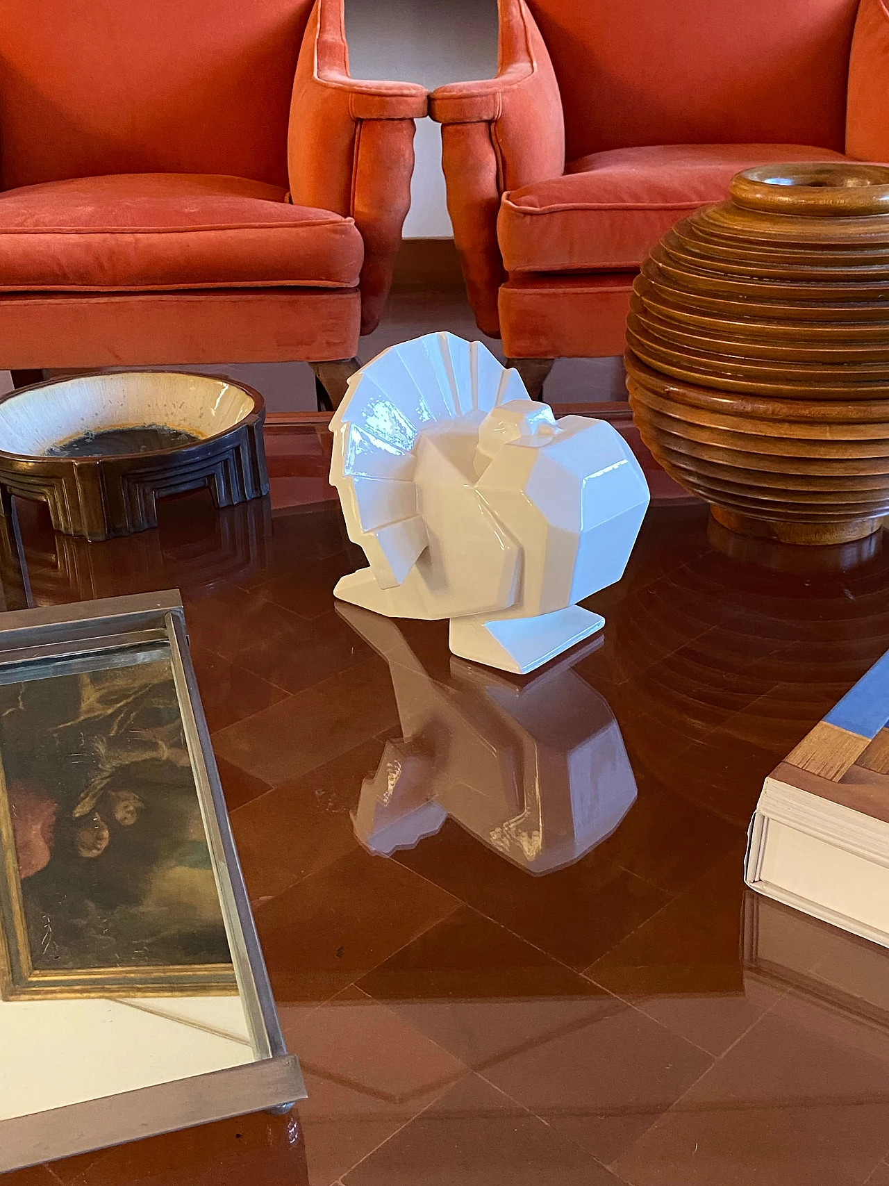 Jean Édouard Chassaing, La Maìtrise, Art Deco cubist bird sculpture, 1926 14