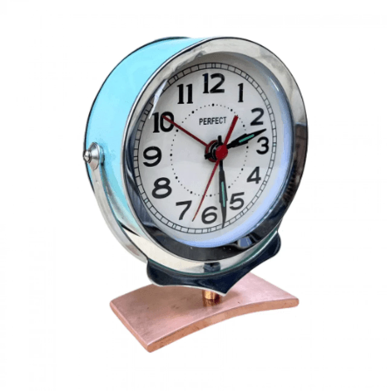 Metal Perfekt mechanical alarm clock, 1970s 9