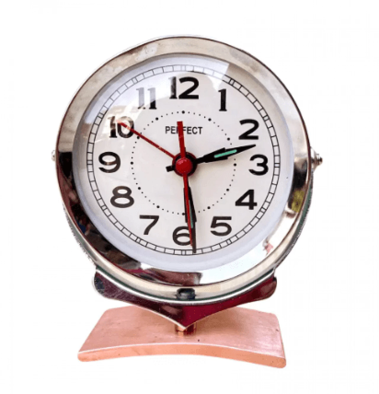 Metal Perfekt mechanical alarm clock, 1970s 10