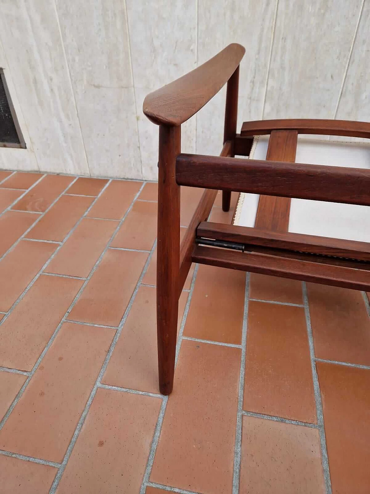 Poltrona in teak di Arne Vodder per France & Son, anni '60 1452578