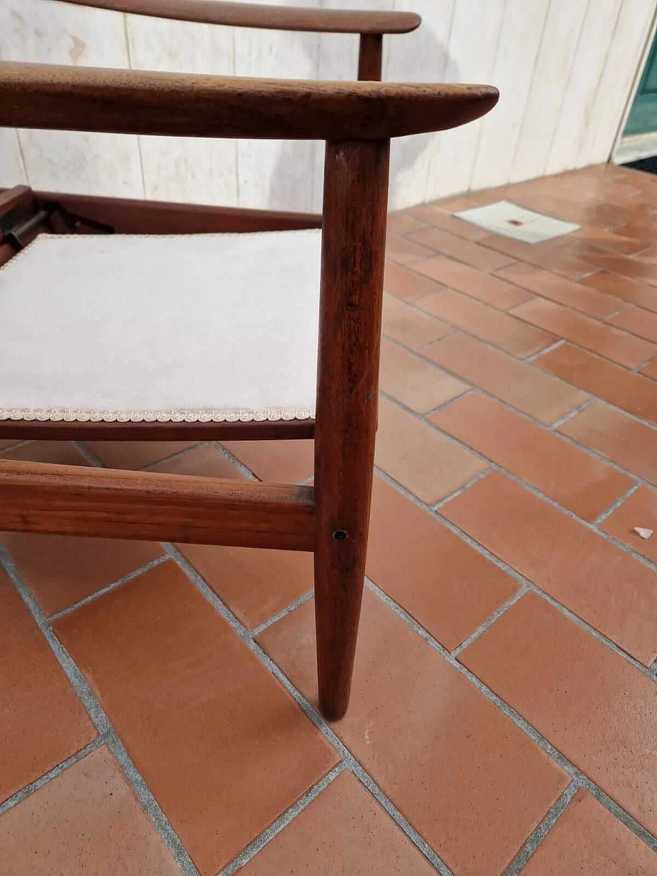 Poltrona in teak di Arne Vodder per France & Son, anni '60 1452583