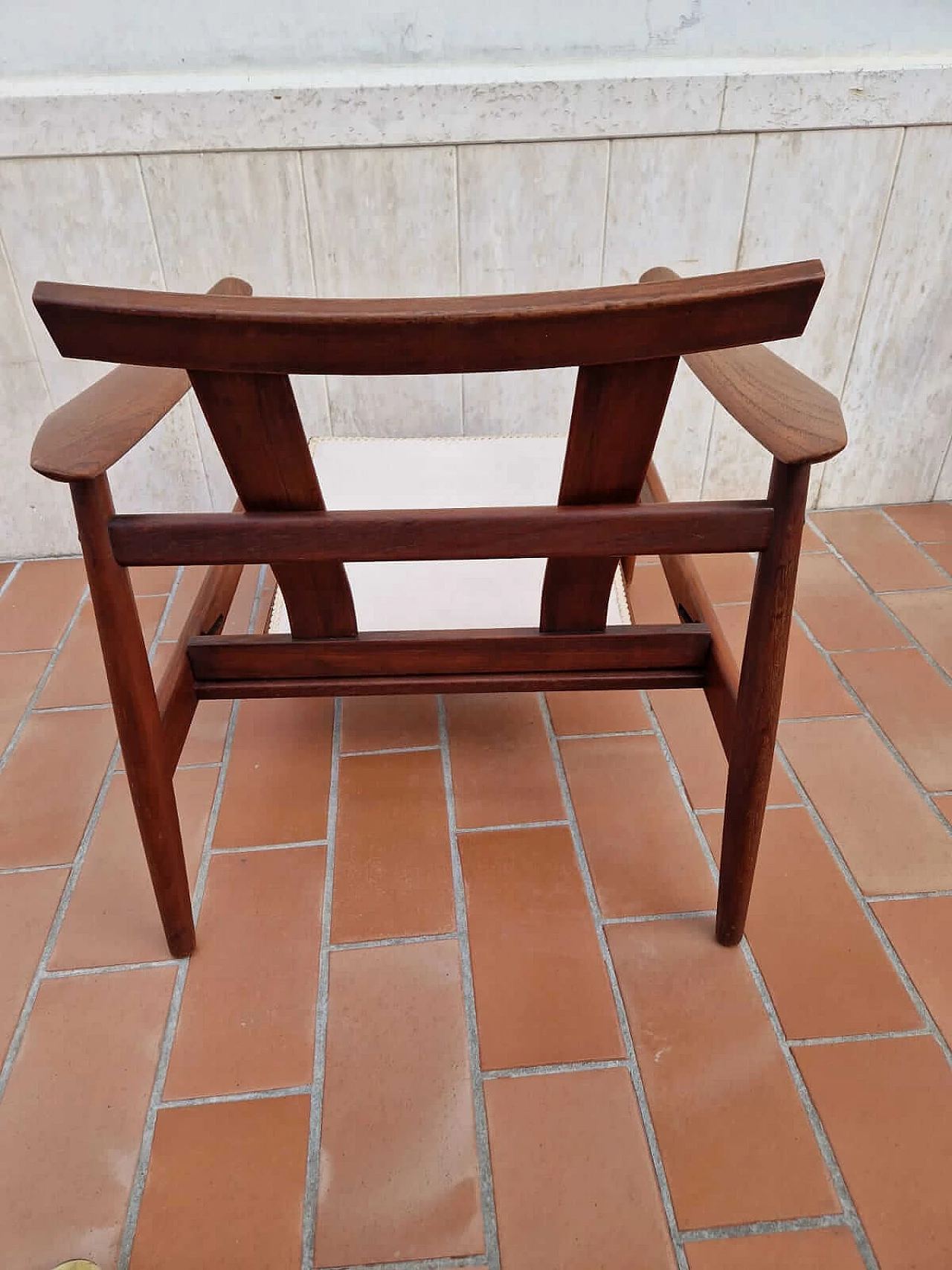 Poltrona in teak di Arne Vodder per France & Son, anni '60 1452585