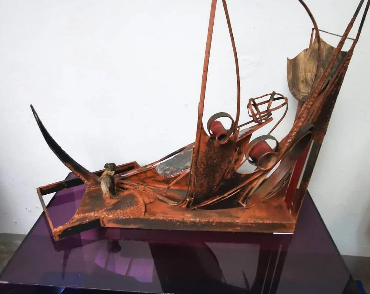 Francesco Bombardi, scultura in ferro patinato 9