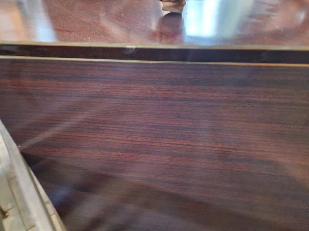 Mobile bar ad angolo in legno e laminato, anni '50 8