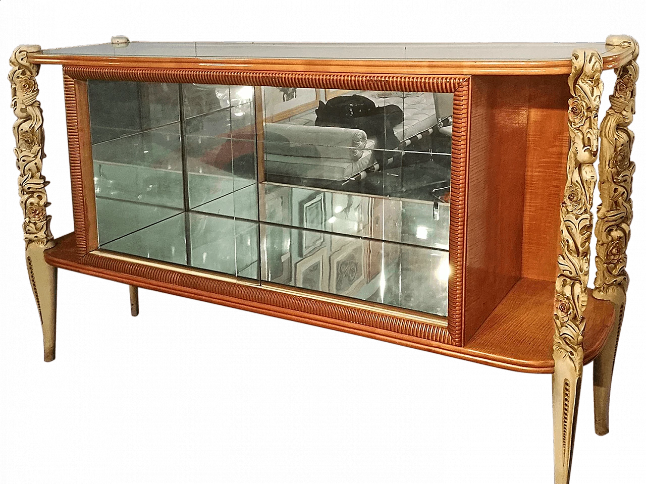 Vetrina in legno e cristallo di La Permanente Mobili Cantù, anni '50 7