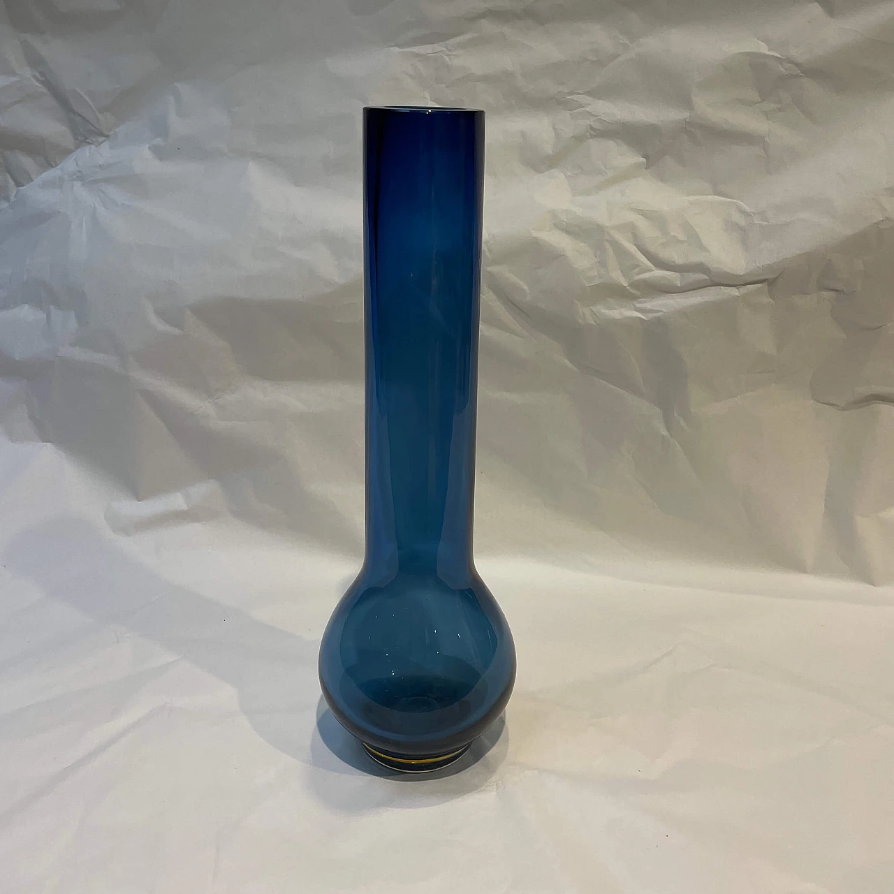 Blue Murano glass ampoule vase by Laura de Santillana, 1980s 1