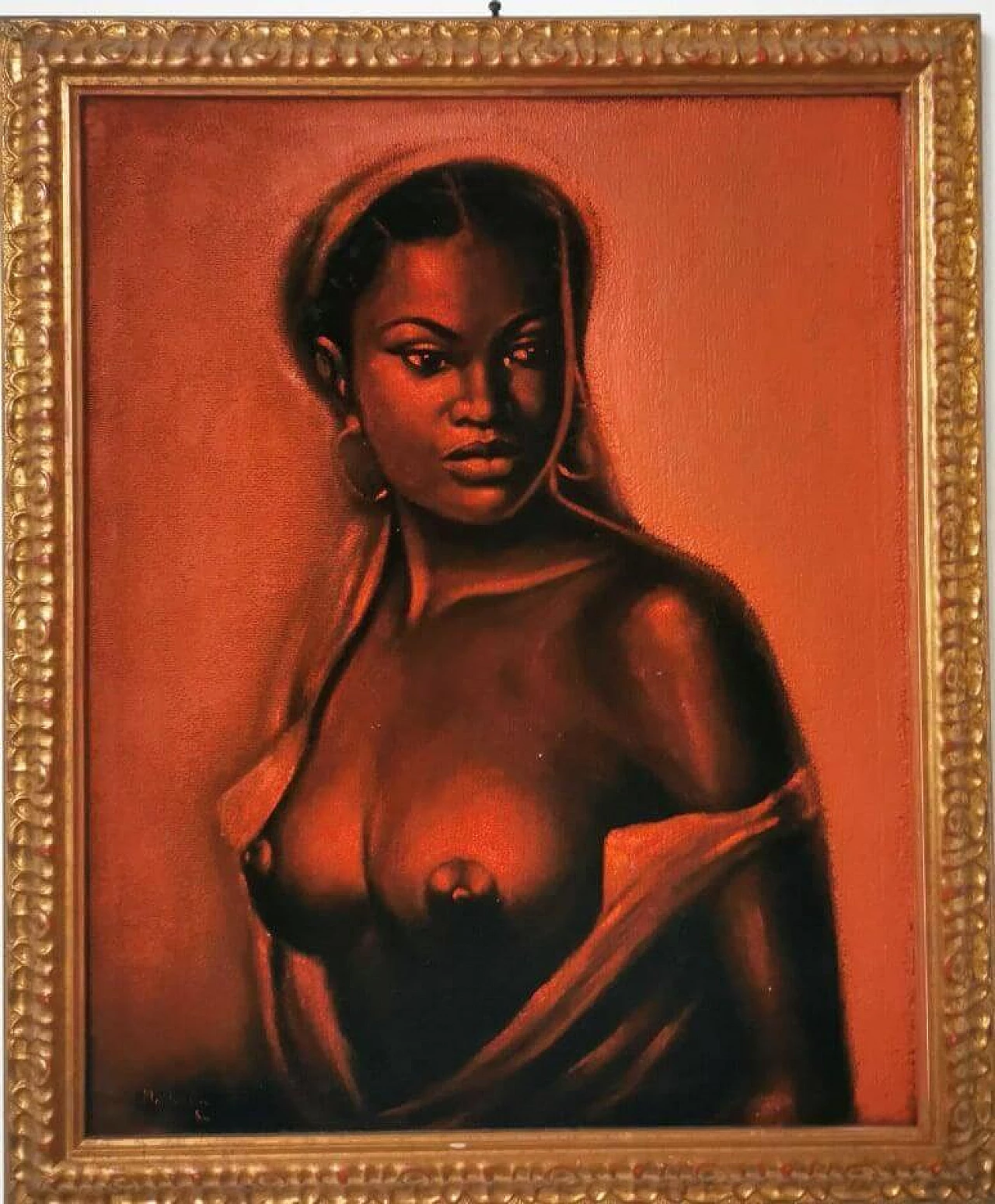 Malalla Gola, nudo femminile, dipinto a olio su tela, 1984 2