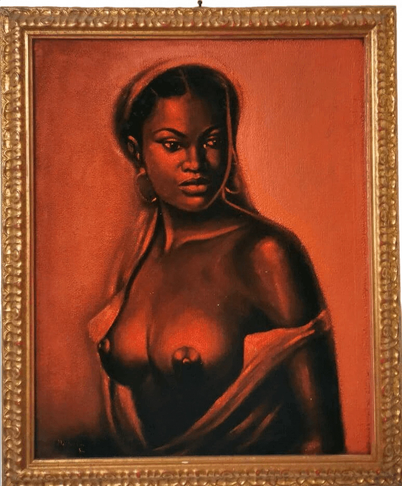 Malalla Gola, nudo femminile, dipinto a olio su tela, 1984 7