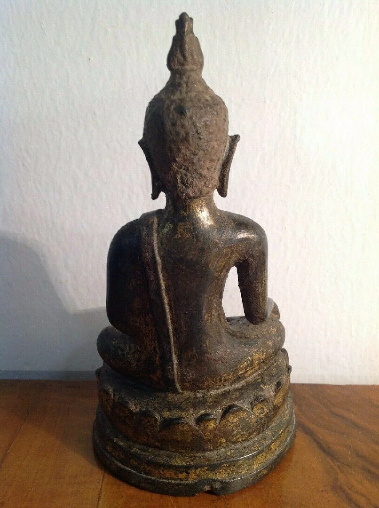 Scultura siamese di Buddha in bronzo, '700 10