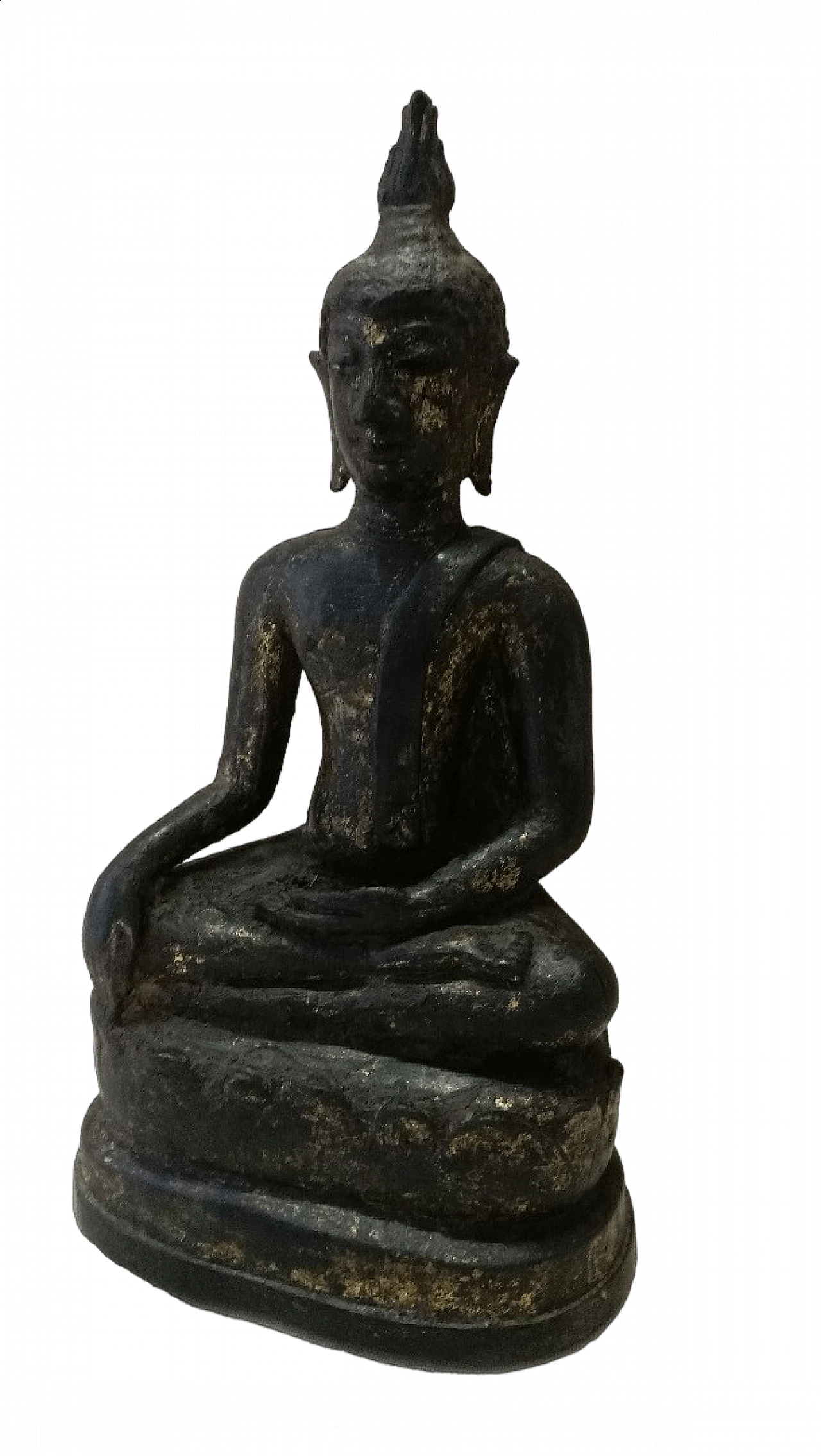 Scultura siamese di Buddha in bronzo, '700 13