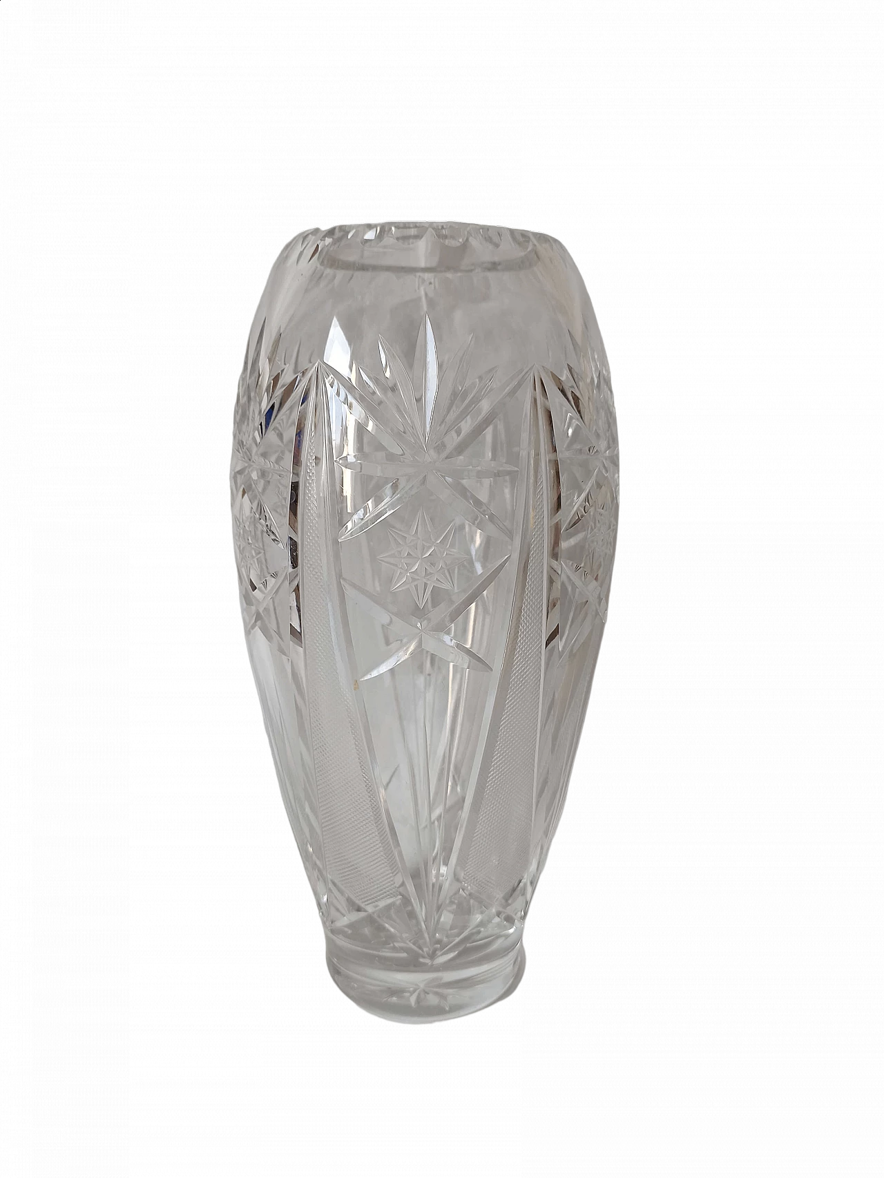 Vaso in cristallo Baccarat inciso e molato, anni '70 13