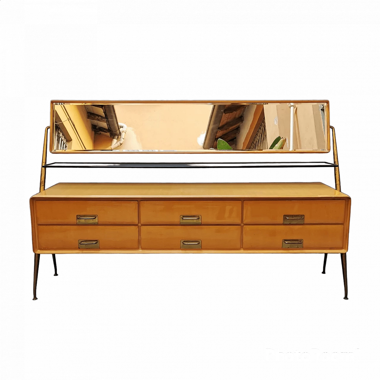 Chest of drawers with mirror by Silvio Cavatorta, 1950s 4