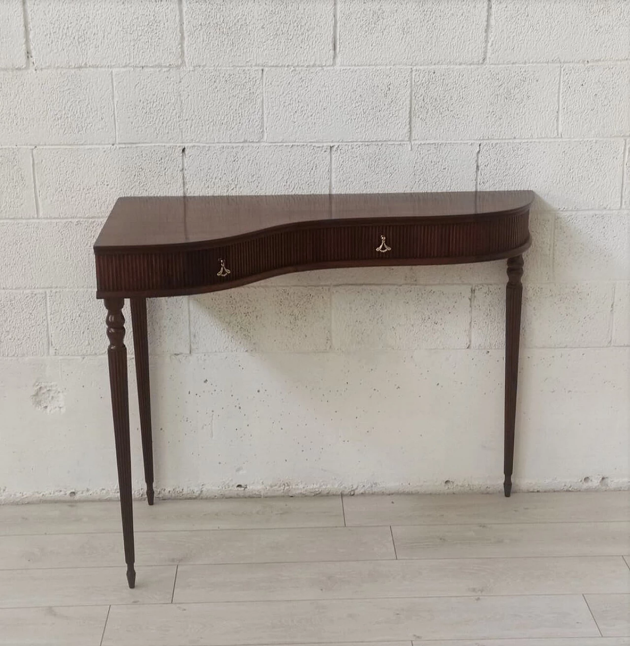 Mahogany corner console, 1950s 2