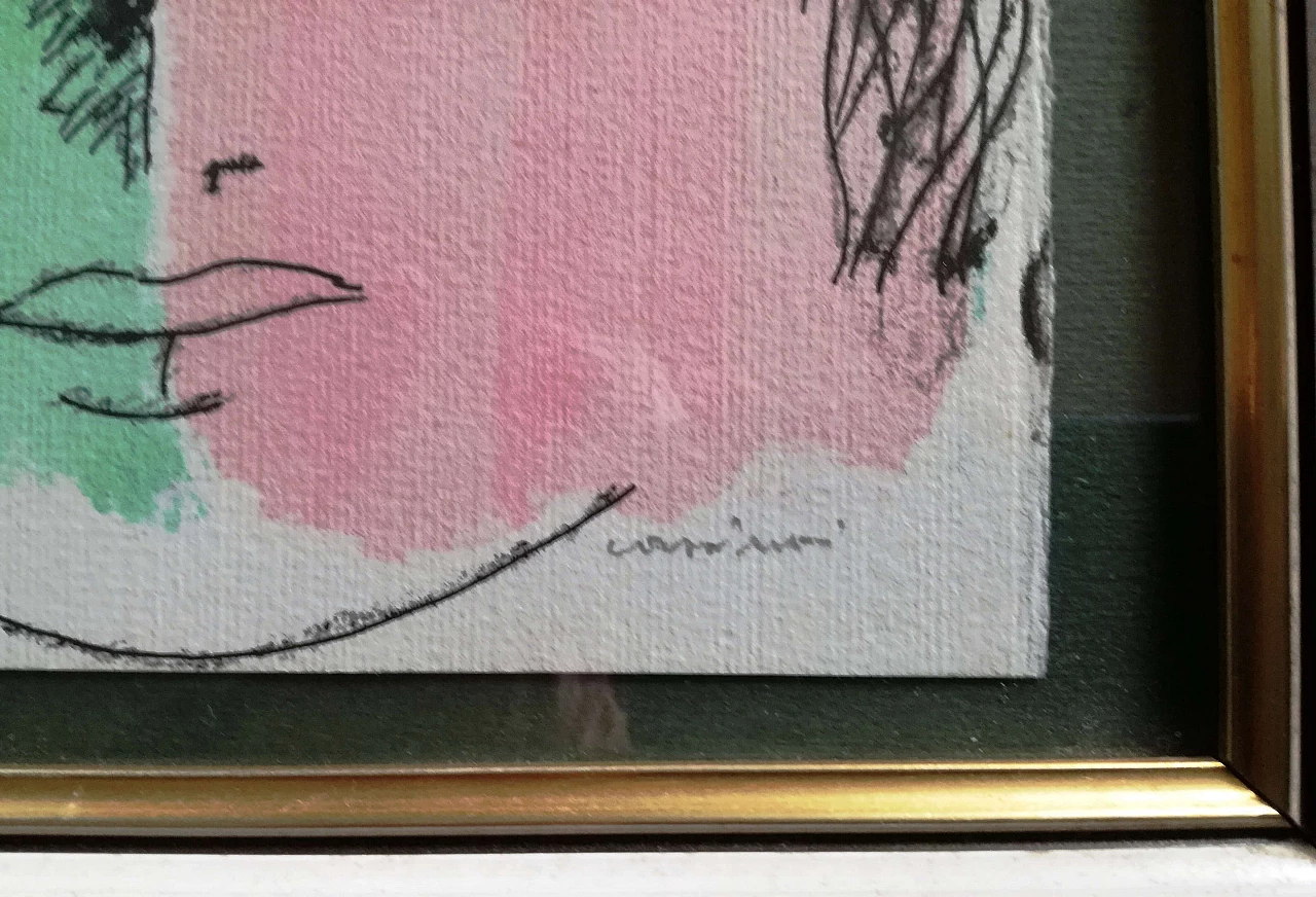 Bruno Cassinari, Modella, litografia a colori, 1969 4