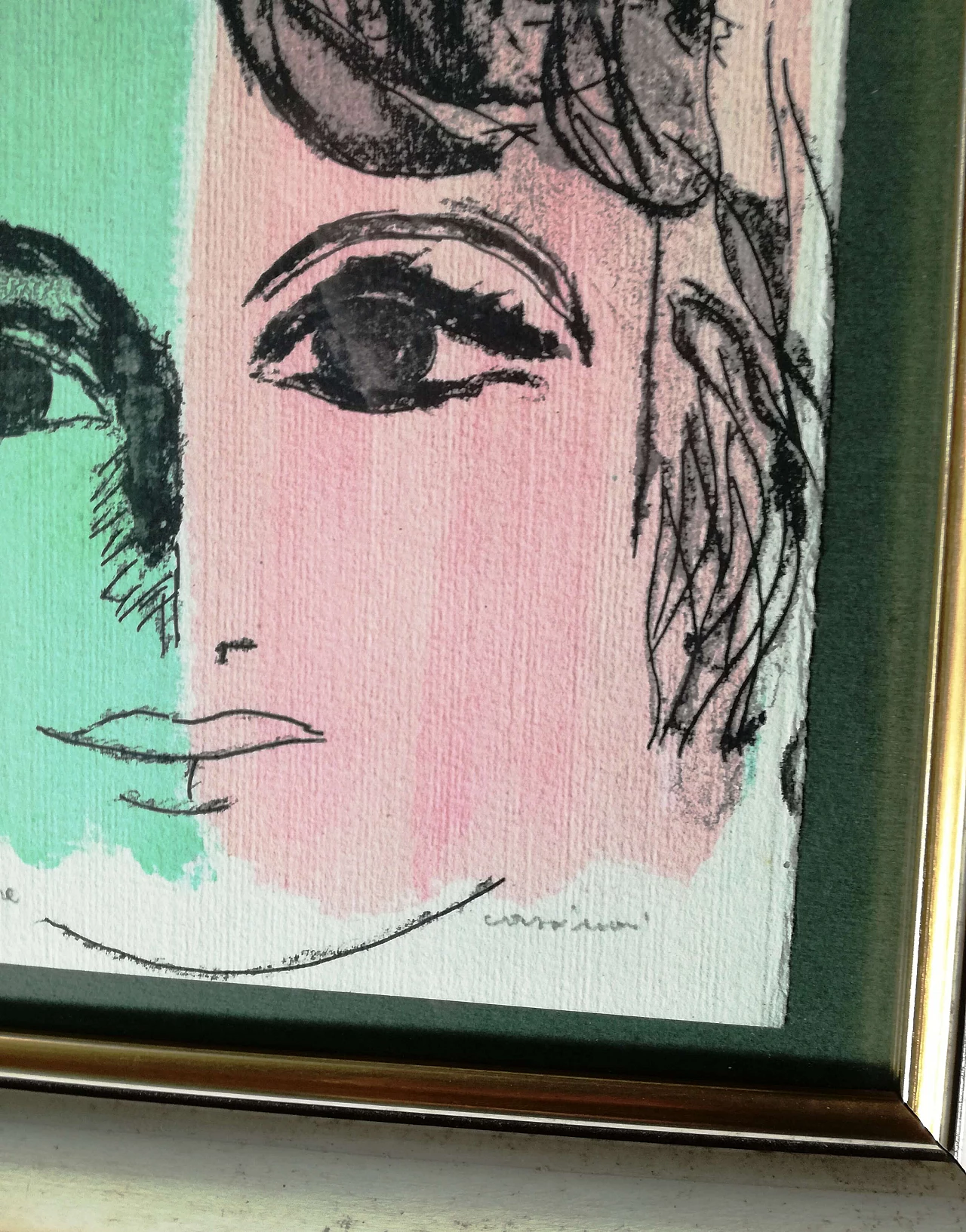 Bruno Cassinari, Modella, litografia a colori, 1969 9