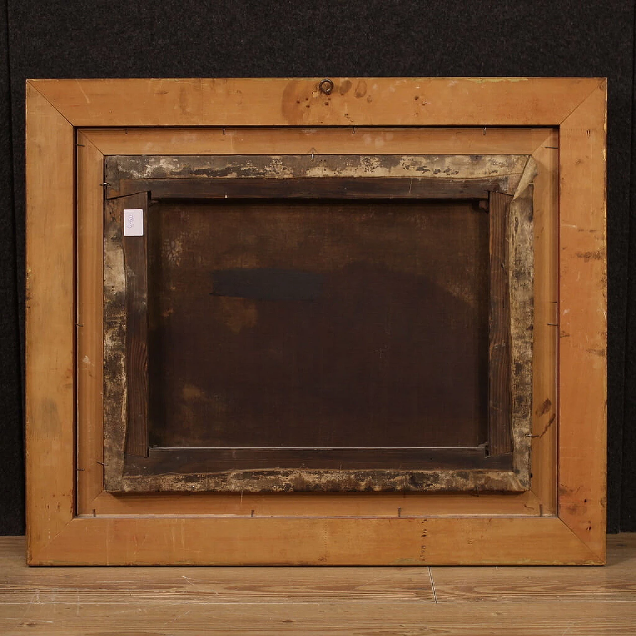 Bucolic landscape, oil on canvas, second half of the 19th century 6