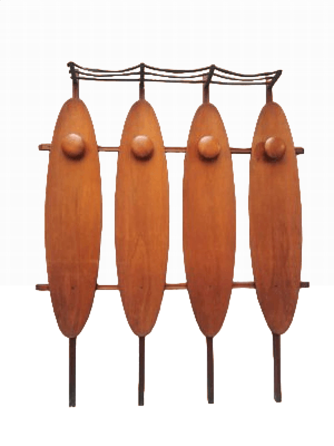 Wood coat rack, 1950s 9