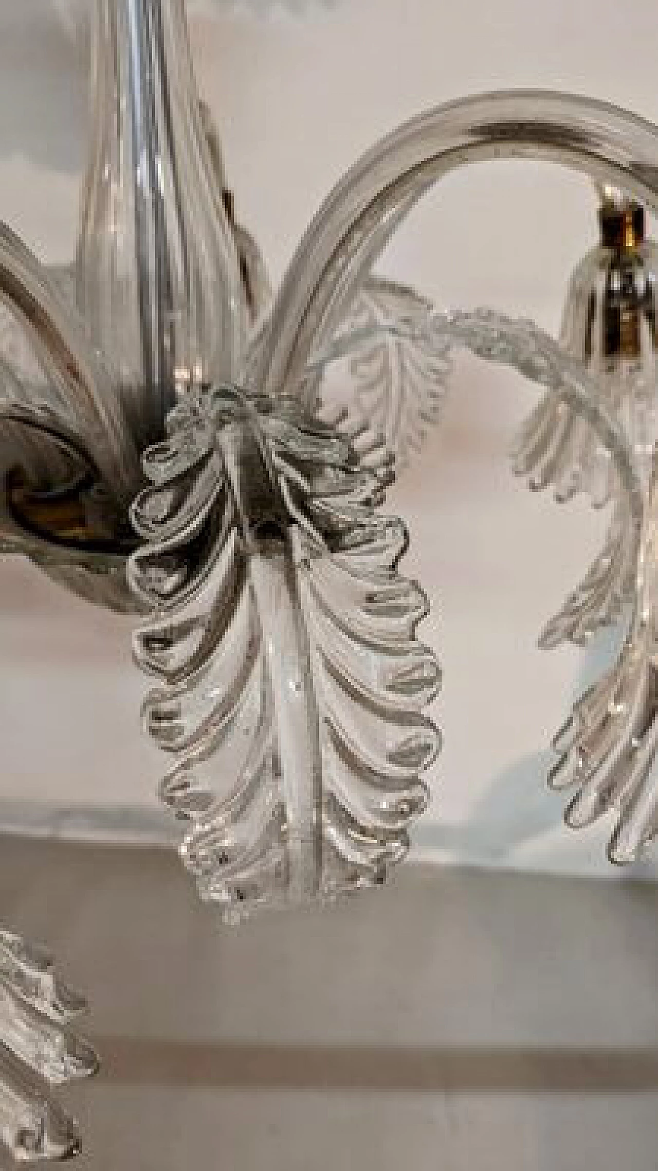 Murano glass chandelier by Barovier with 6 lights, 1950s 5