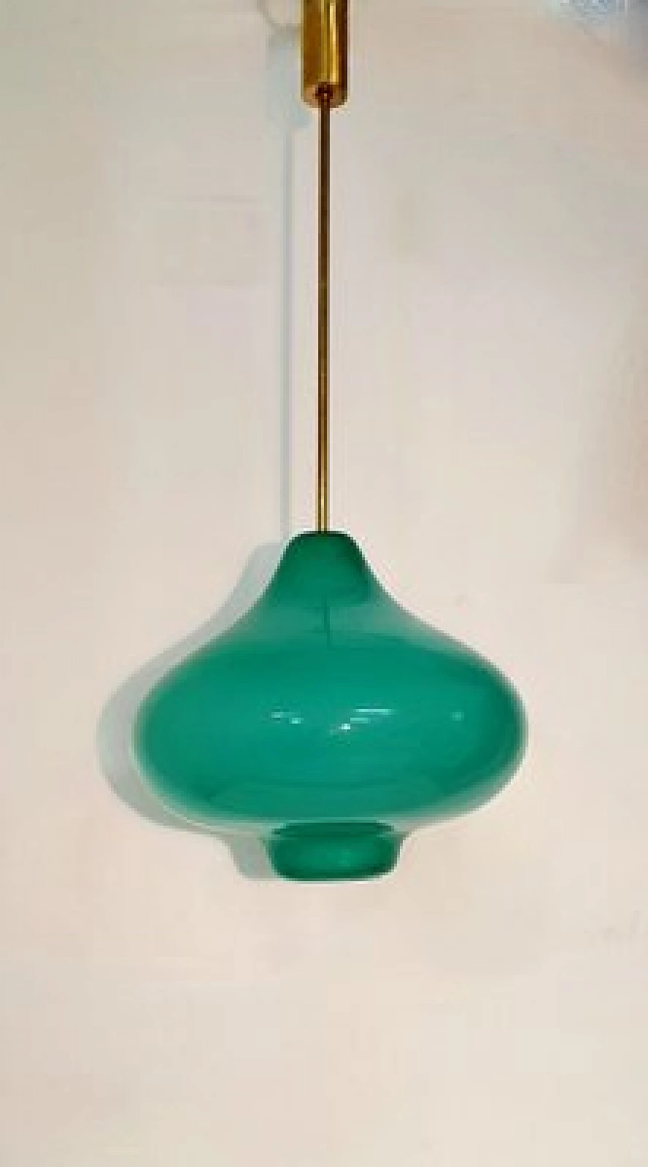 Glass onion chandelier by Massimo Vignelli for Venini, 1960s 1