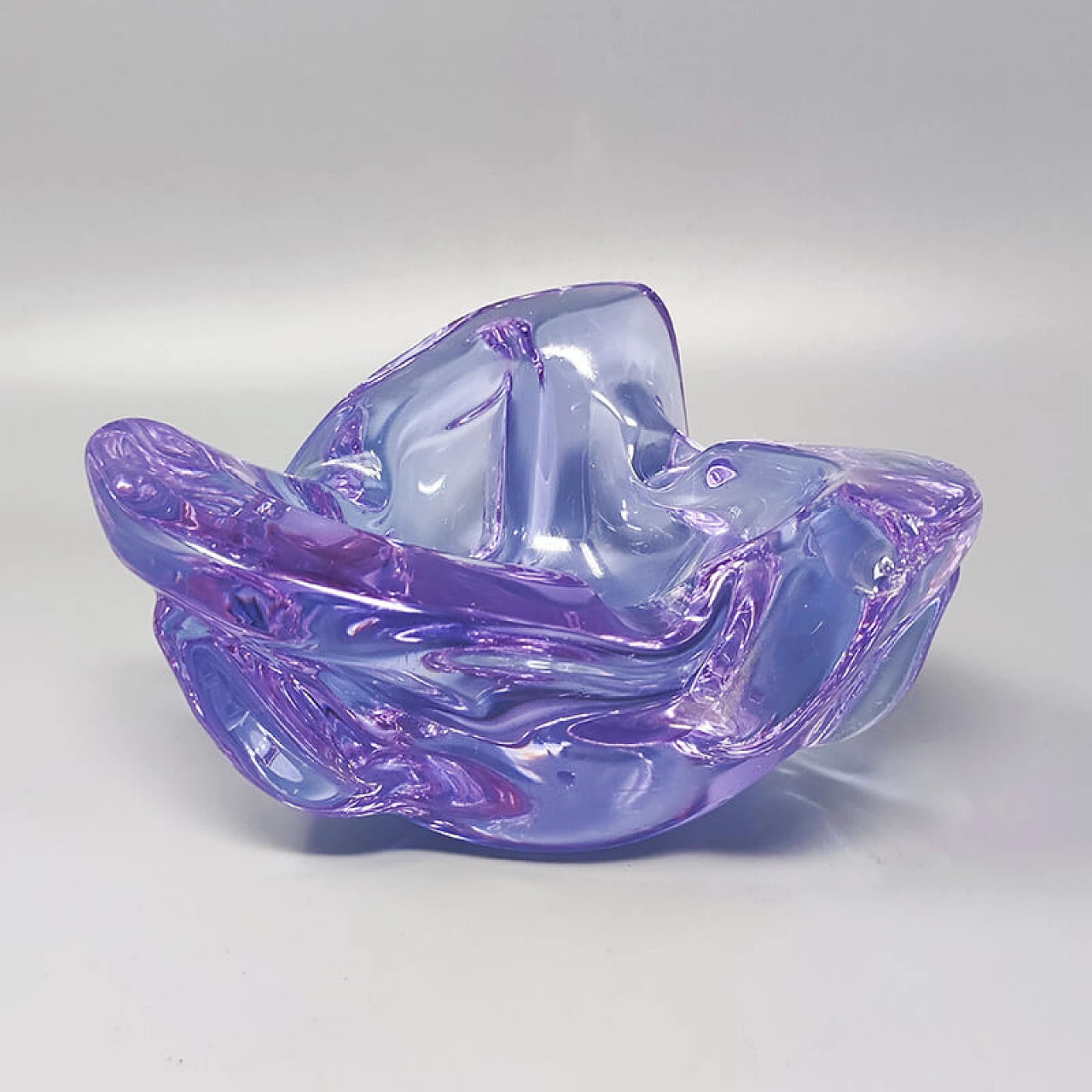 Purple Murano glass ashtray by Ca dei Vetrai, 1960s 1