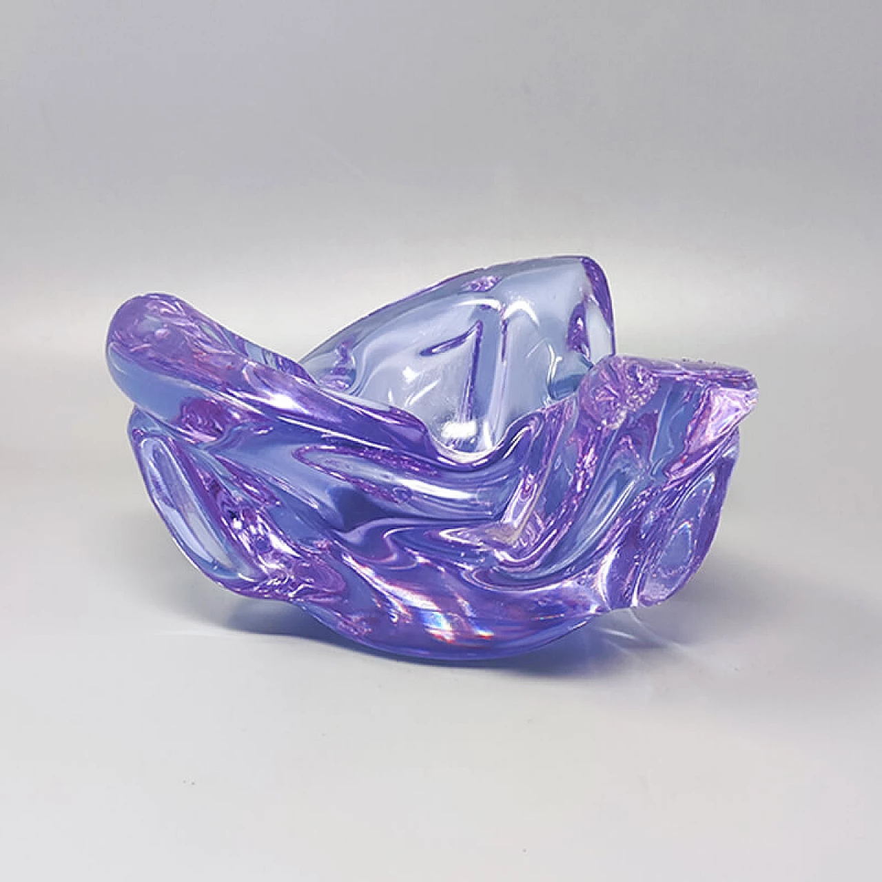Purple Murano glass ashtray by Ca dei Vetrai, 1960s 2
