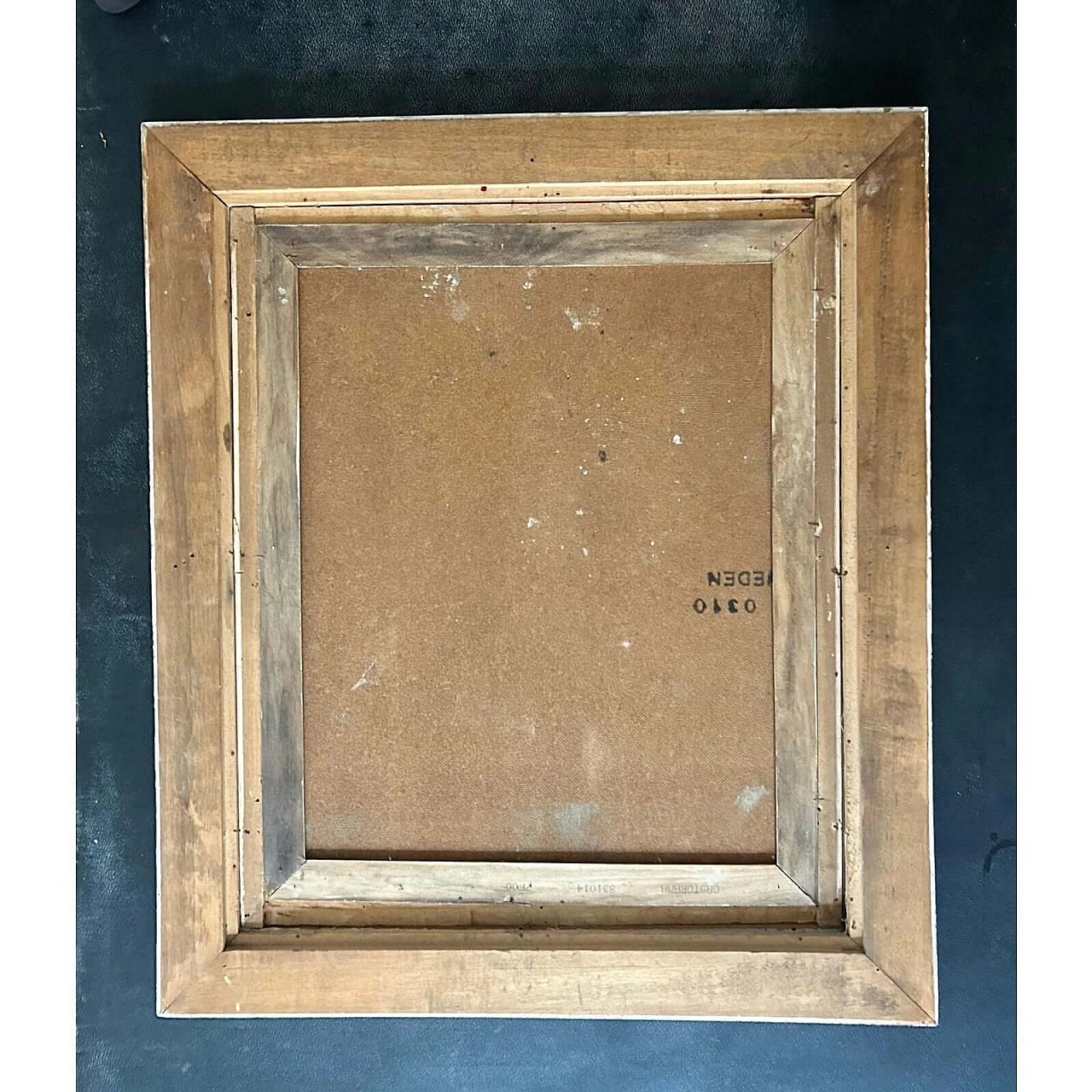 Composizione astratta, olio su tela, anni '50 8