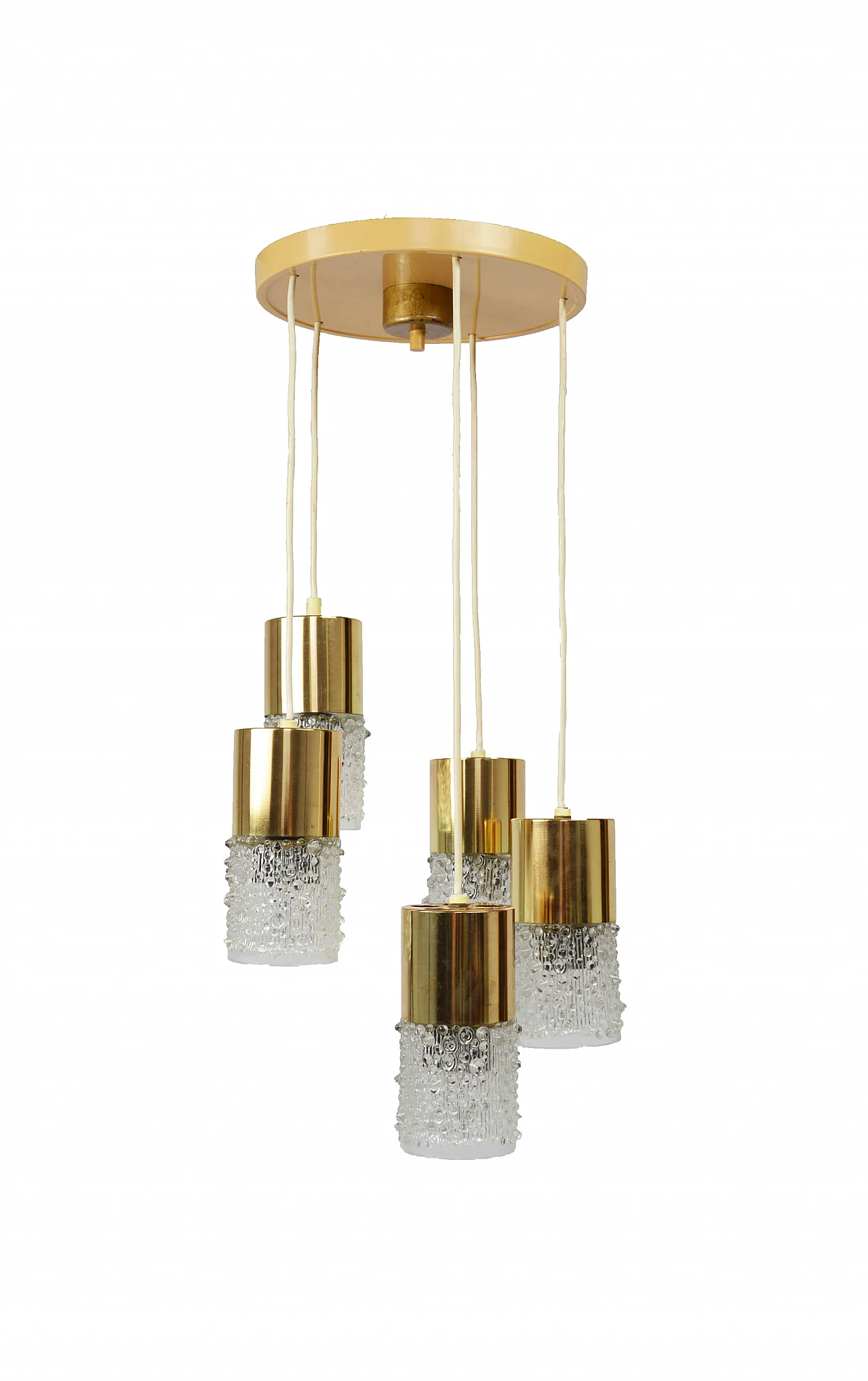 Cascade ceiling lamp with glass shades, 1979 1