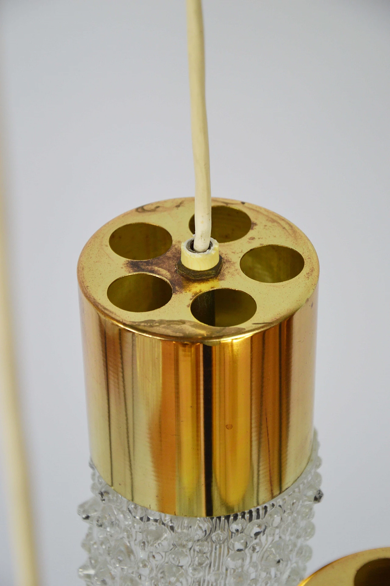 Cascade ceiling lamp with glass shades, 1979 3