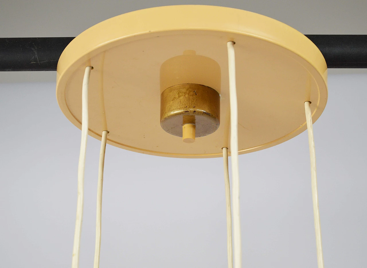 Cascade ceiling lamp with glass shades, 1979 4