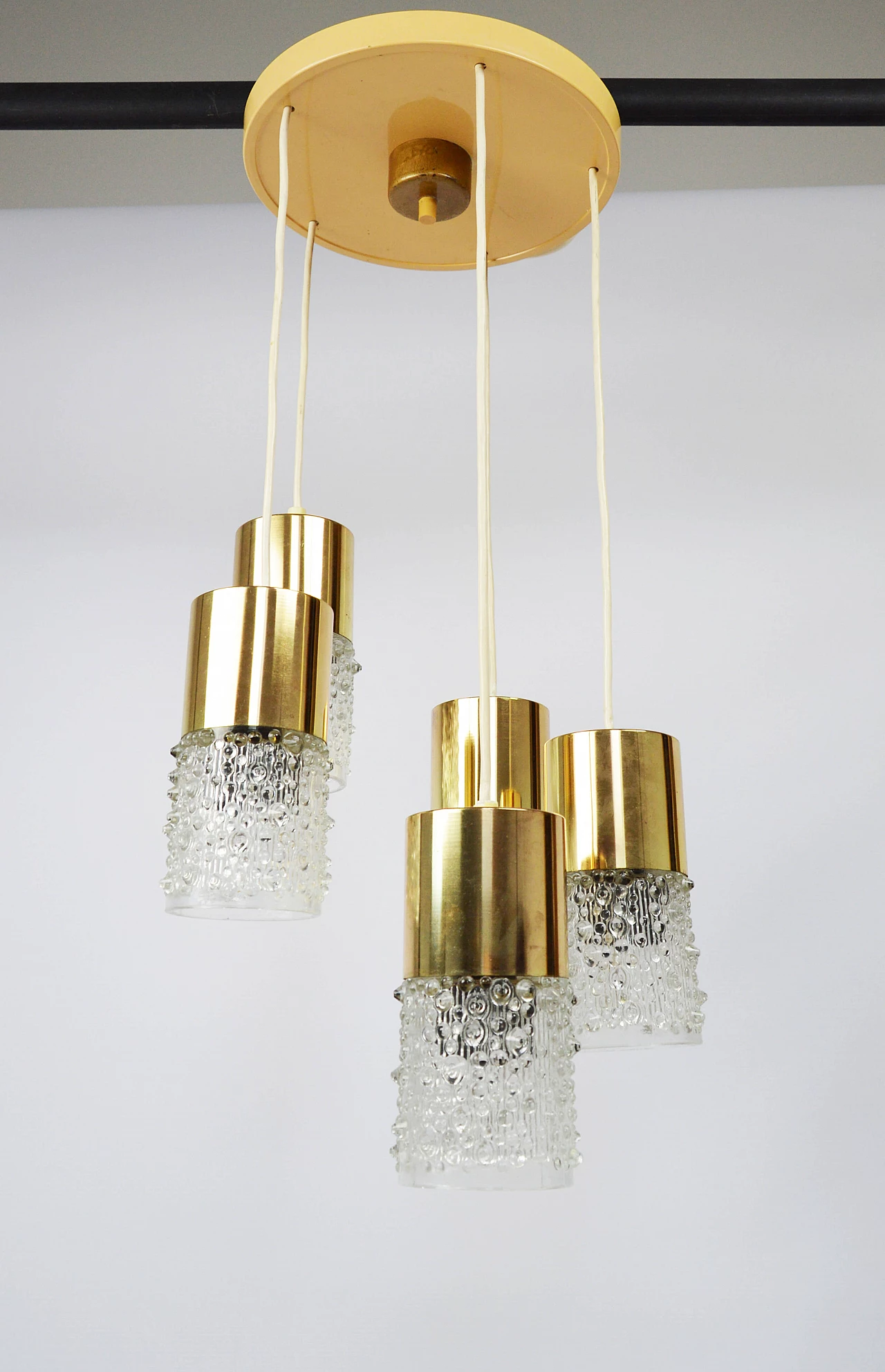 Cascade ceiling lamp with glass shades, 1979 5