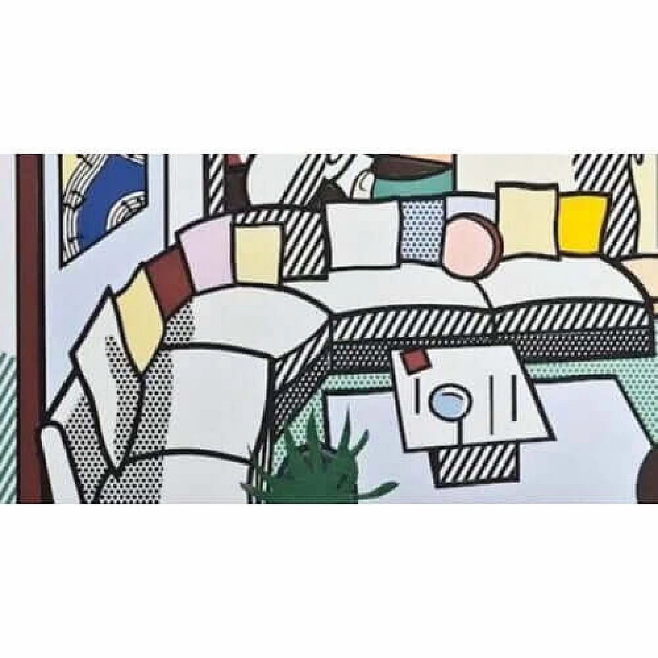 Roy Lichtenstein, Interior, litografia, anni '80 3