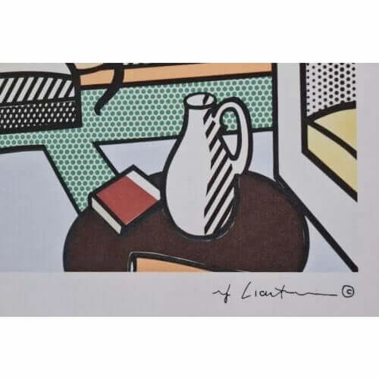 Roy Lichtenstein, Interior, lithograph, 1980s 7