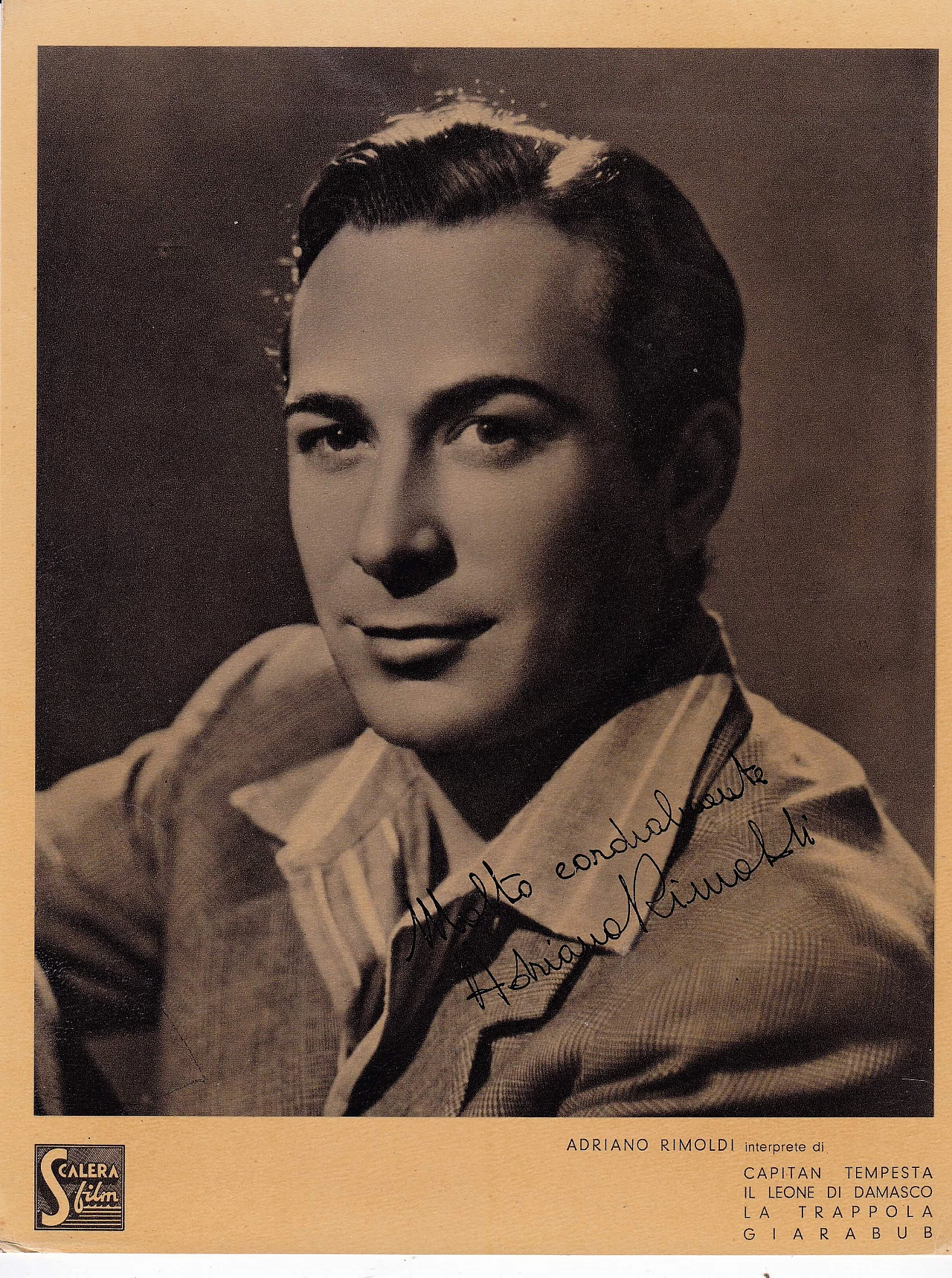12 Foto di attori cinematografici con autografo, anni '40 1
