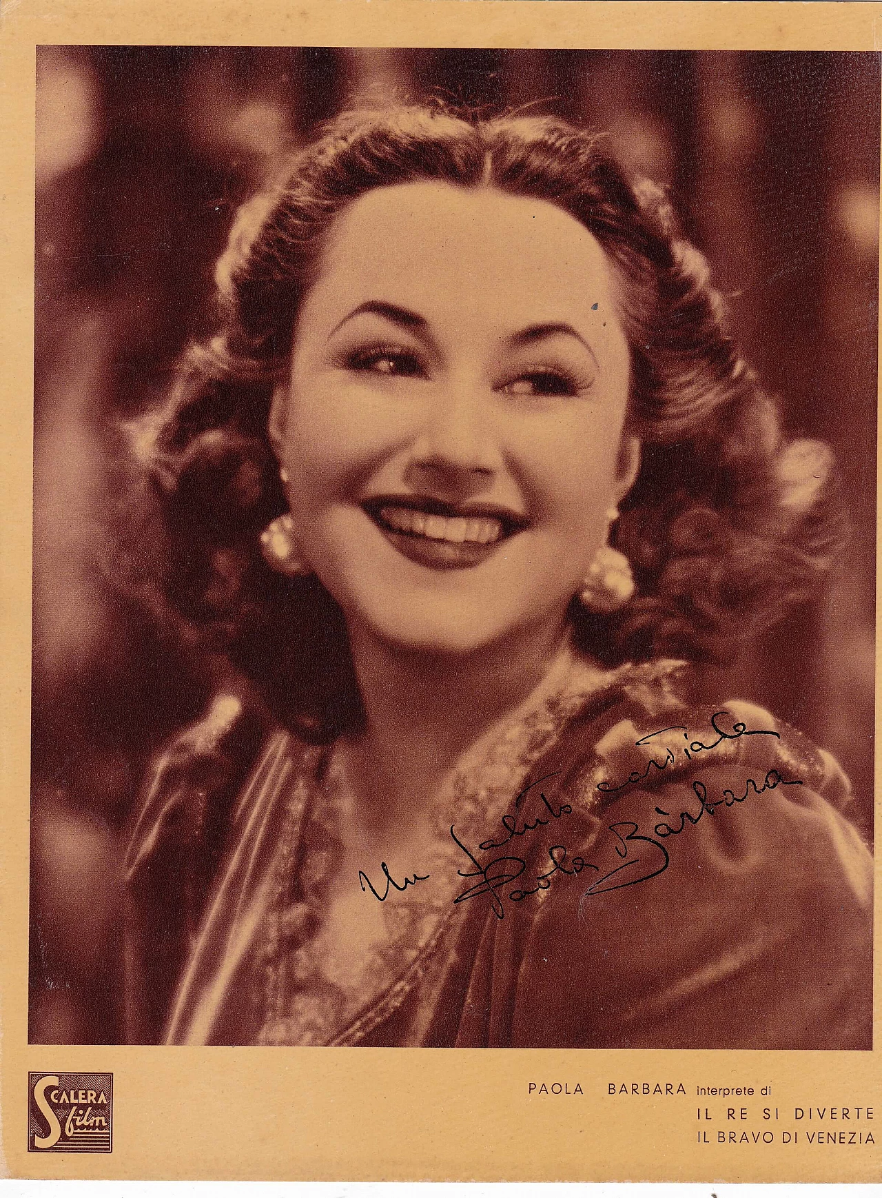 12 Photos of film actors with autograph, 1940s 11