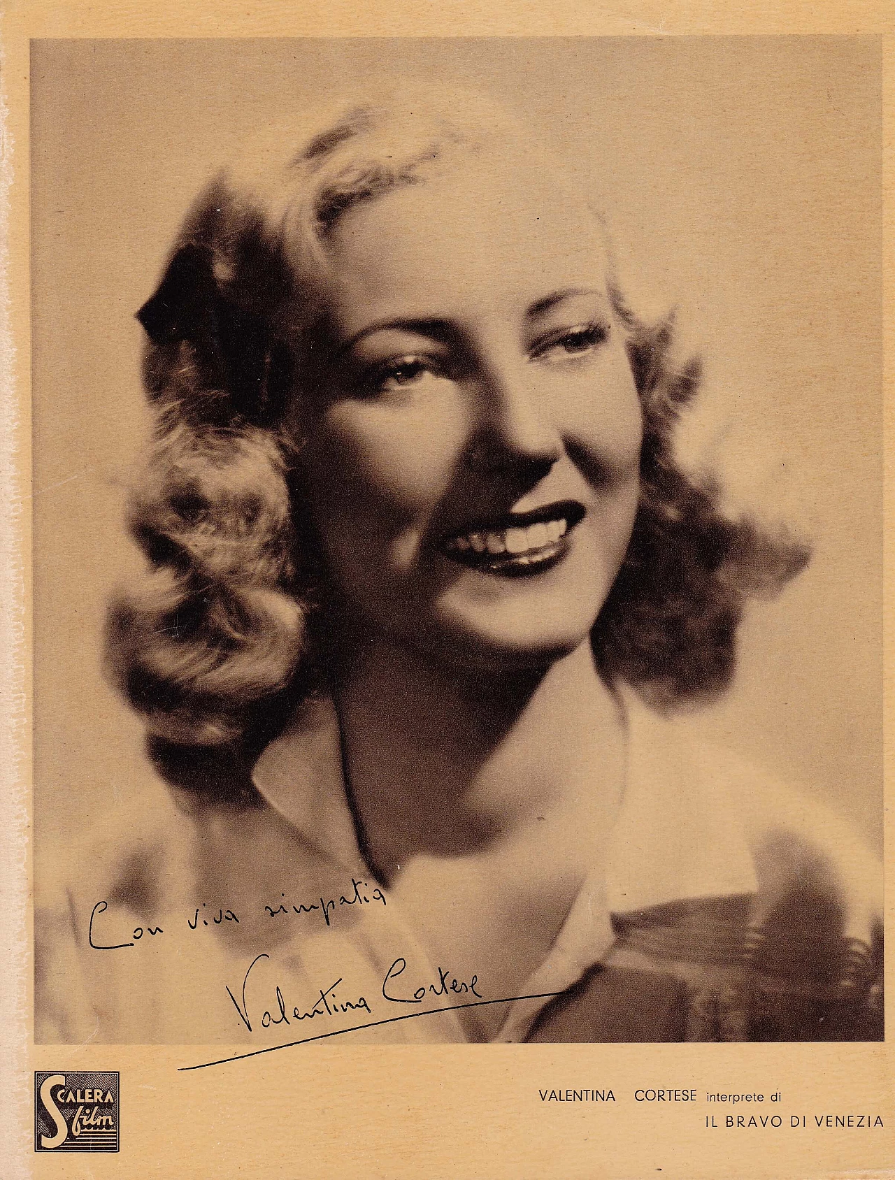 12 Foto di attori cinematografici con autografo, anni '40 12