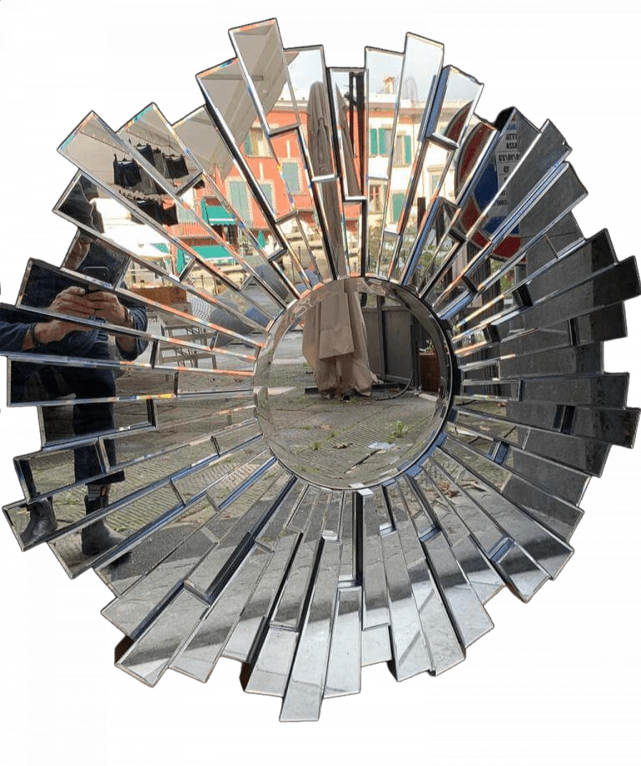 Art Deco style sun-shaped wall mirror 10