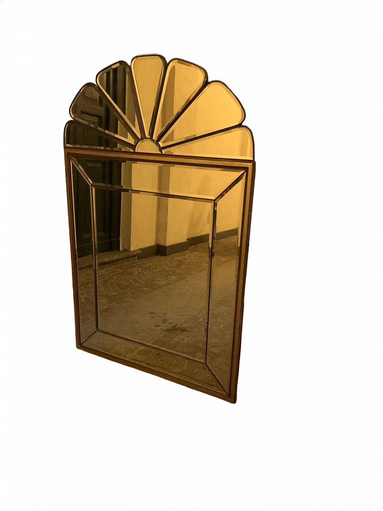 Mirror with brass mouldings, 1960s 4