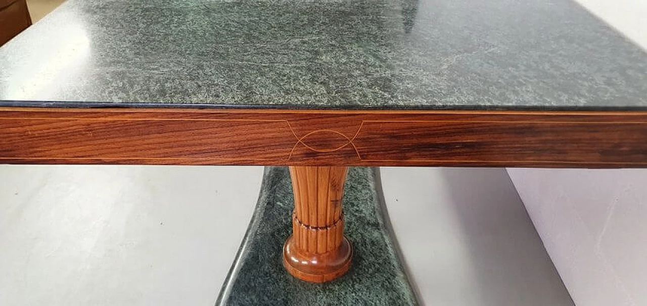 Dining Table in green alps marble by Vittorio Dassi, '50 3