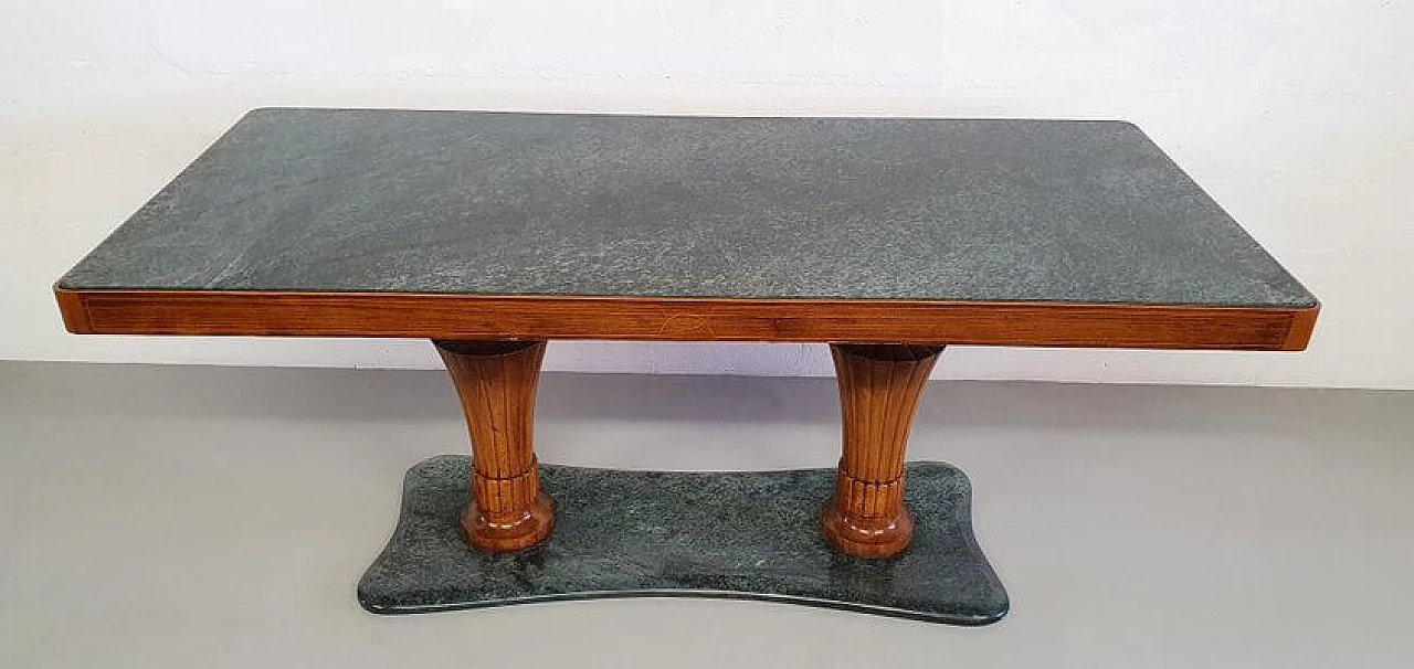 Dining Table in green alps marble by Vittorio Dassi, '50 4