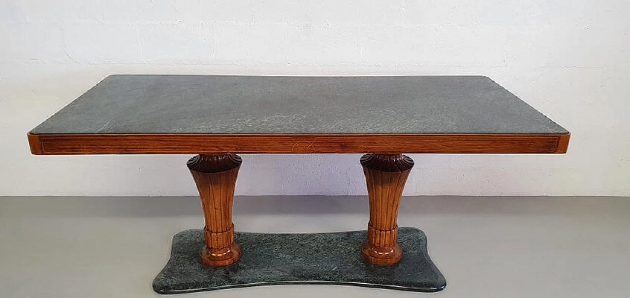 Dining Table in green alps marble by Vittorio Dassi, '50 9