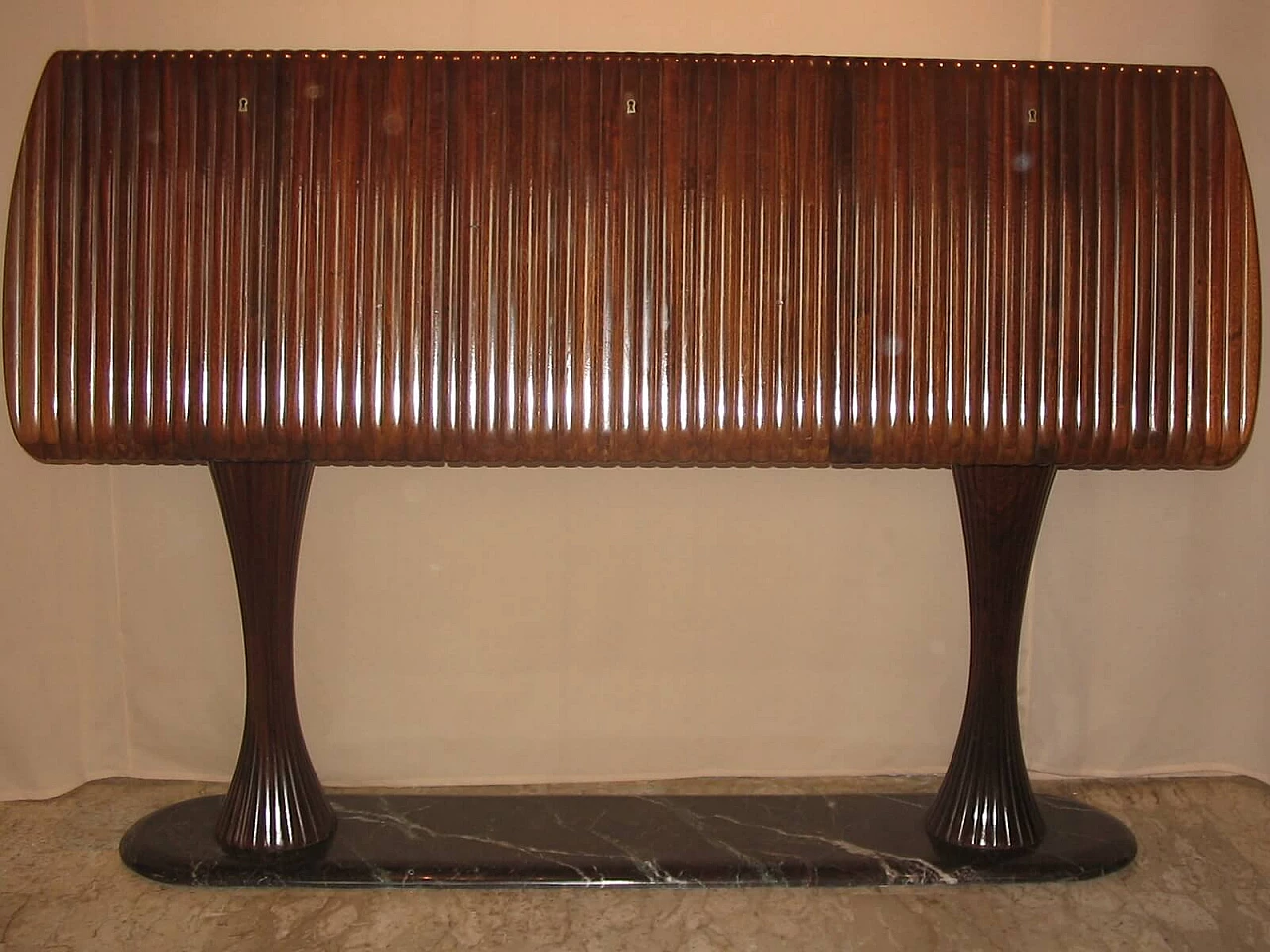 Mahogany music cabinet attributed Borsani, 1940s 1