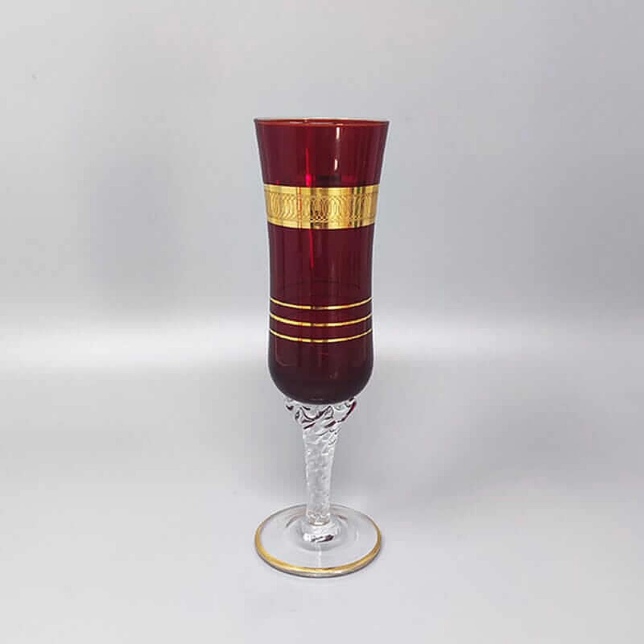6 Murano glass beakers, 1960s 5