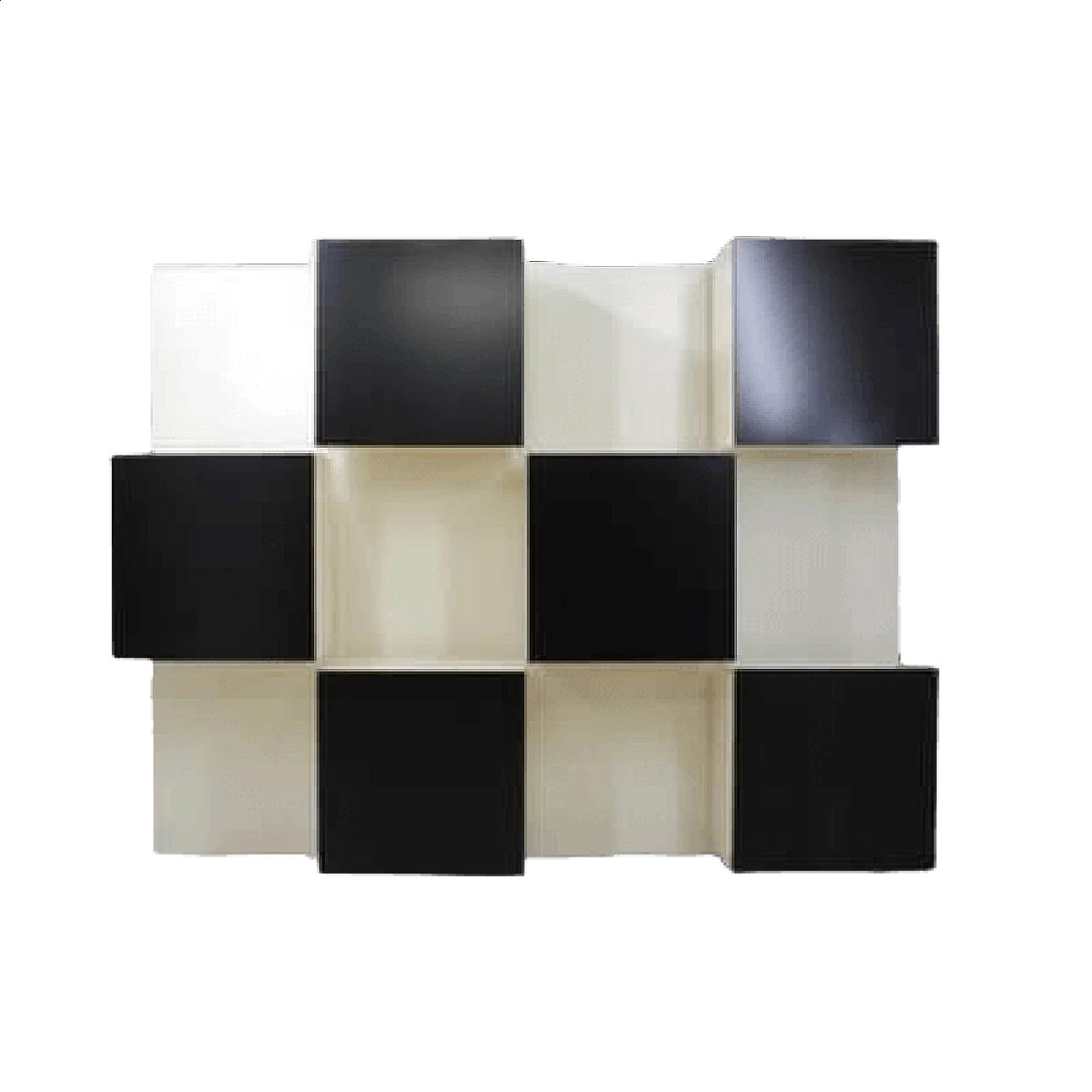 Backlit bookcase by Roberto Monsani for Acerbis, 1980s 5