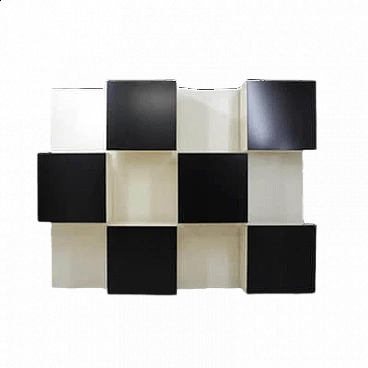 Backlit bookcase by Roberto Monsani for Acerbis, 1980s