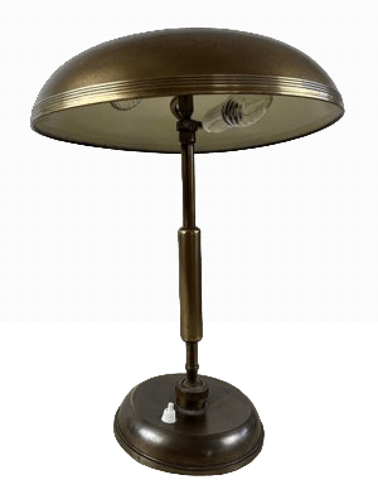 Brass table lamp by Giovanni Michelucci for Lariolux, 1940s 12