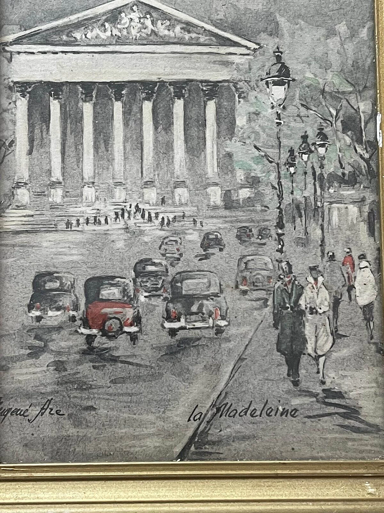Eugène Arc, Paris urban view, watercolor 7
