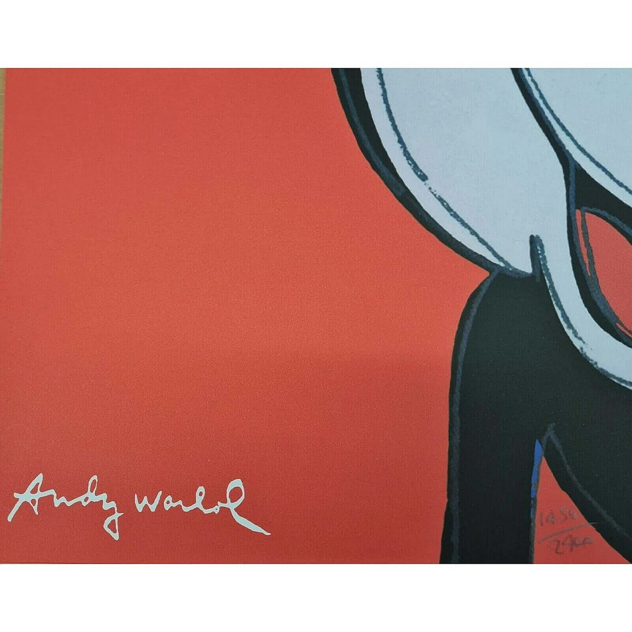 Mickey Mouse, lithograph signed by Andy Warhol, 1980s 5