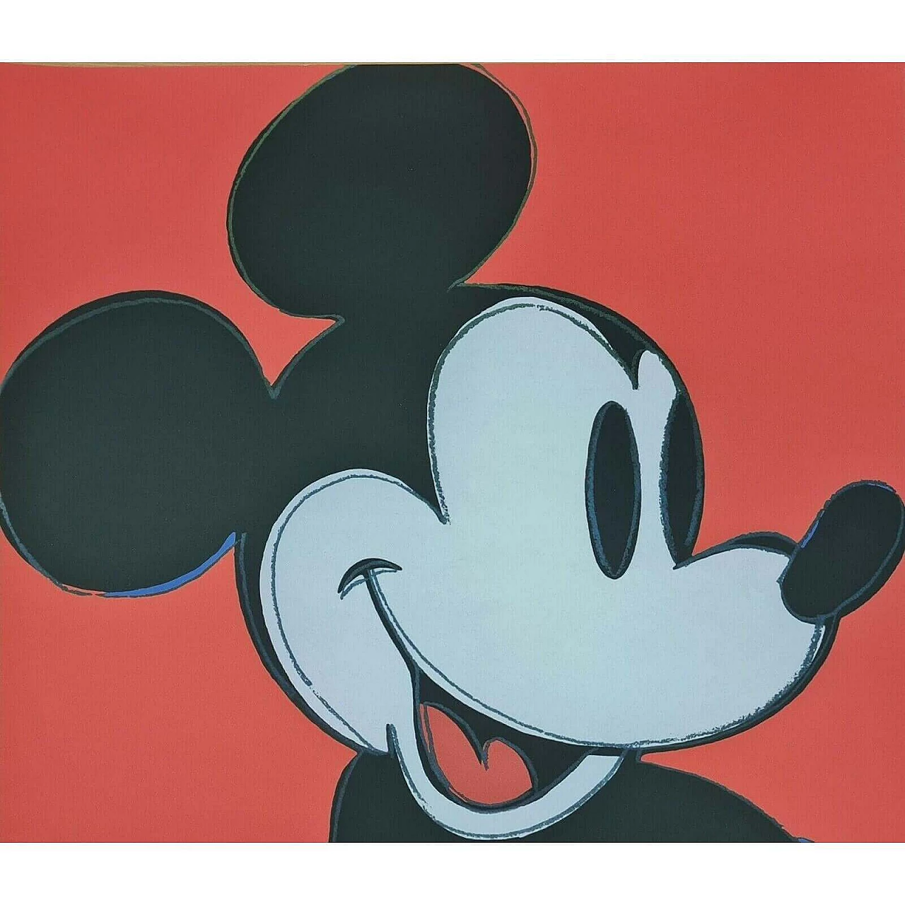Mickey Mouse, lithograph signed by Andy Warhol, 1980s 6