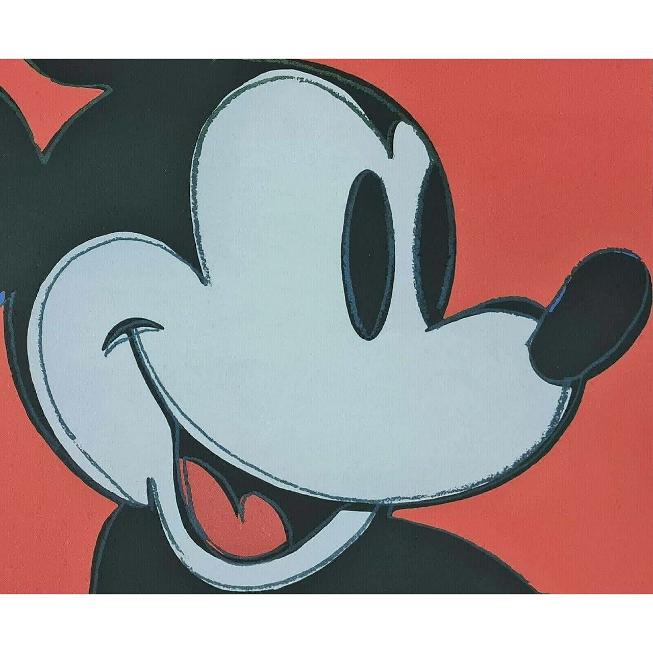 Mickey Mouse, lithograph signed by Andy Warhol, 1980s 7