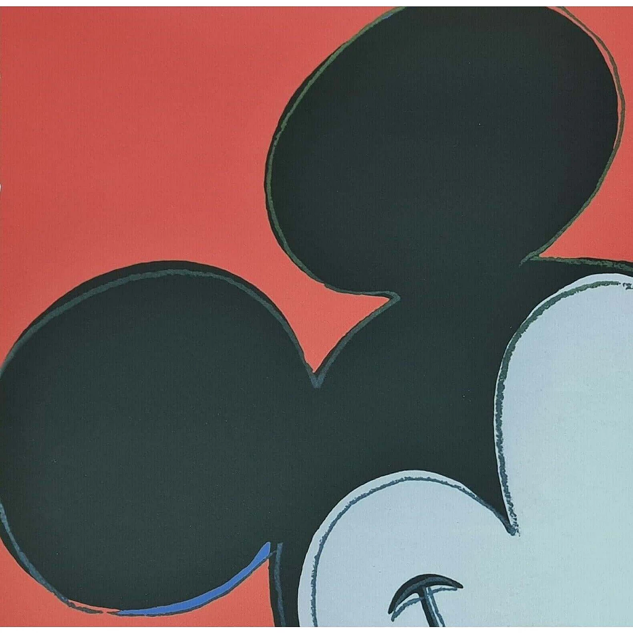 Mickey Mouse, lithograph signed by Andy Warhol, 1980s 12